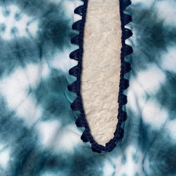 Capittana Aloha Swimsuit Blue White One Piece Monokini Bikini Halter Backless - Picture 7 of 16